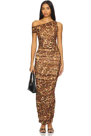 AFRM Maxi vestido un hombro biona en color marrón talla M en - Brown. Talla M (también en S, XS).