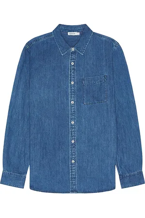 Simkhai Camisa dwayne en color denim-medium talla L en - Denim-Medium. Talla L (también en M).