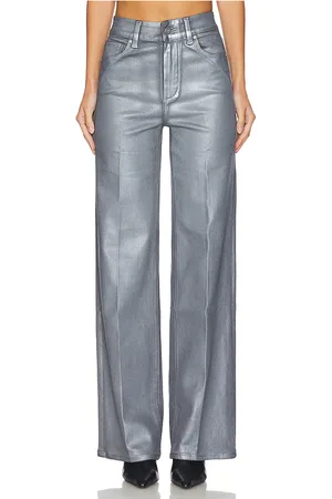 Paige Pierna ancha sasha en color plateado metálico talla 23 en - Metallic Silver. Talla 23 (también en 25, 28, 29, 30, 34).