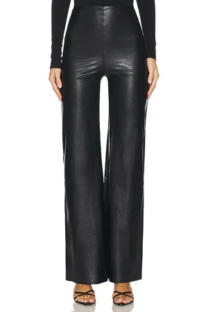 Commando Pantalón acampanado de piel sintética en color talla L en - Black. Talla L (también en M, S, XL).