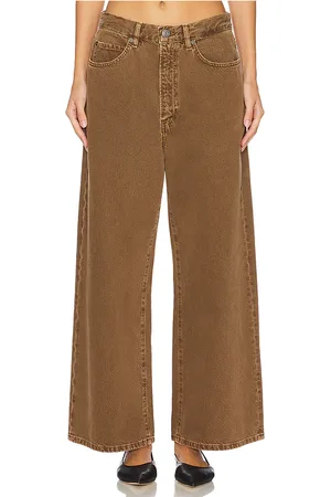 Frame Pantalón long barrel en color marrón talla 26 en - Brown. Talla 26 (también en 34).
