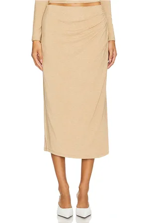 Vince Falda midi en color beige talla L en - Beige. Talla L (también en M, S, XL, XS).
