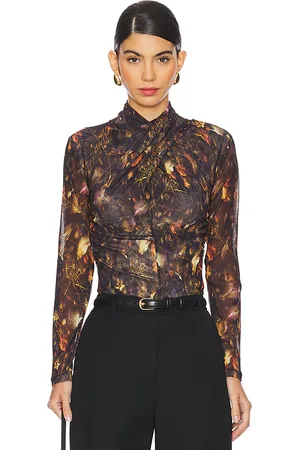 AllSaints Tia top en color marrón talla 0 en - Brown. Talla 0 (también en 10, 12).