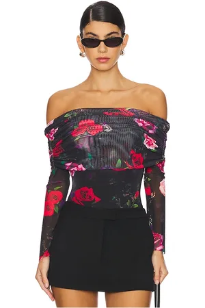AFRM Body sin hombros maxine en color negro talla 1X en - Black. Talla 1X (también en 2X, L, M, S, XL, XXL, XXS).