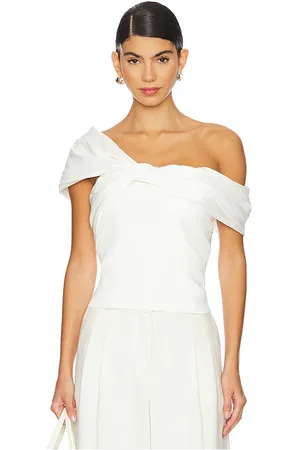 Simkhai Top con hombros descubiertos y detalle de lazo celiana en color talla S en - . Talla S (también en XS).
