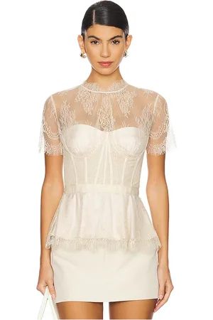 Simkhai Top encaje kehlani en color ivory talla 0 en - Ivory. Talla 0 (también en 2, 4, 6).