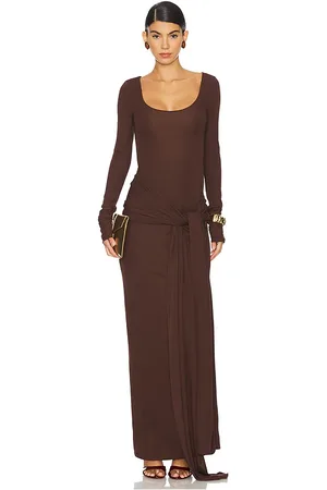 Lovers And Friends Vestido largo quinn en color chocolate talla L en - Chocolate. Talla L (también en M, S, XL, XS)