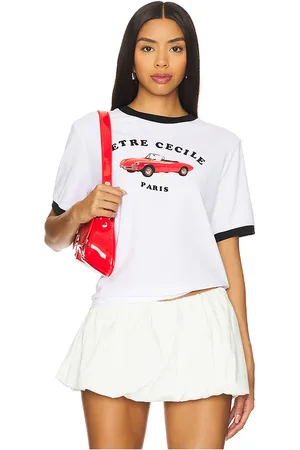Être Cécile Camiseta gráfica en color blanco talla M en - White. Talla M (también en S).
