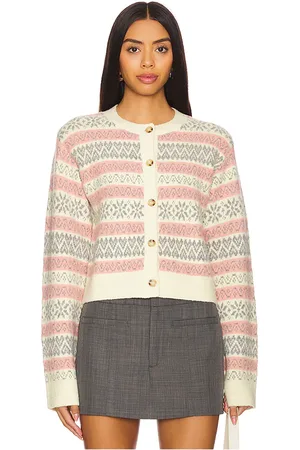 MAJORELLE Cárdigan annalee en color ivory talla M en - Ivory. Talla M (también en S, XS).