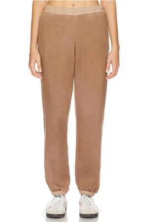 MONROW Pantalón deportivo teddy fleece en color marrón talla S en - Brown. Talla S (también en XS).