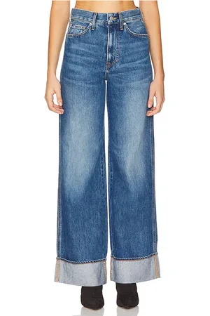 VERONICA BEARD Pierna ancha tiro alto taylor en color denim-medium talla 26 en - Denim-Medium. Talla 26 (también en 27, 28