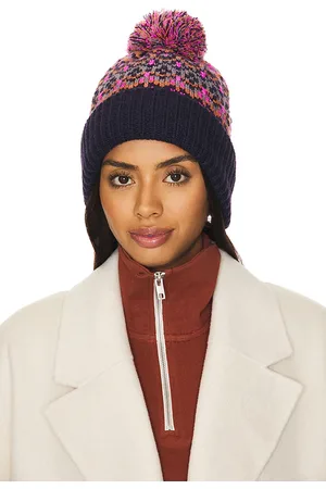 Free People Gorrita pom first frost fairisle en color talla all en - Navy. Talla all.