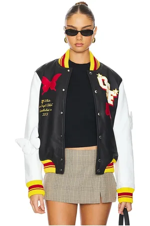 OFF-WHITE Chaqueta 2013 leather varsity en color negro talla 36 en - Black. Talla 36 (también en ).