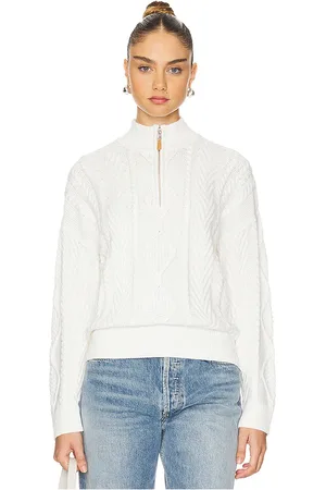 27 miles malibu Suéter con cremallera frontal haruka en color blanco talla L en - White. Talla L (también en M, XS).