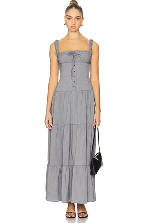 Lioness Maxivestido ballerina en color negro talla L en - Black. Talla L (también en M, S, XS).