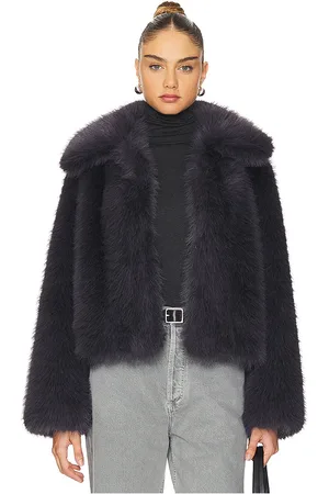 AGOLDE Abrigo de lana de oveja joven maren en color charcoal talla L en - Charcoal. Talla L (también en M, S).