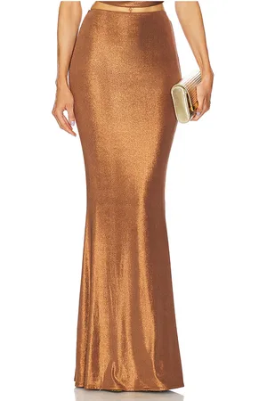 Michael Costello Falda sydney en color metálico talla S en - Metallic Bronze. Talla S (también en XXS).