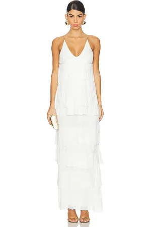 ALEXIS Vestido largo yira en color talla L en - White. Talla L (también en M, XS).