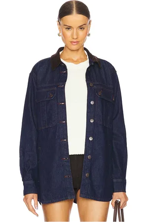 VERONICA BEARD Chaquetón mikaela en color denim-dark talla M en - Denim-Dark. Talla M (también en XL, XS).