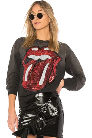Madeworn Sudadera rolling stones en color gris talla L en - Grey. Talla L (también en M, S, XL, XS).