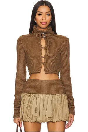 Zemeta Cárdigan en color bronce talla L en - Tan. Talla L (también en M, S, XS).