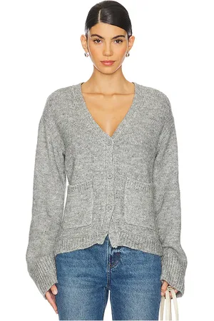Steve Madden Cárdigan odelia en color plateado metálico talla L en - Metallic Silver. Talla L (también en M, S, XL, XS).