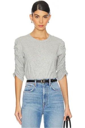 VERONICA BEARD Camiseta waldorf en color gris talla M en - Grey. Talla M (también en S, XS).
