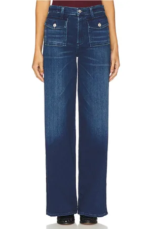 Citizens of Humanity Pantalones de pierna ancha con bolsillo de parche raven en color denim-dark talla 25 en - Denim-Dark