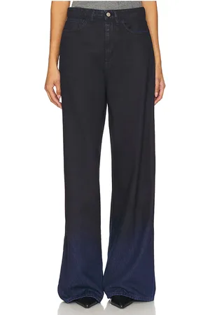 3x1 Pierna ancha flip en color negro talla 24 en - Black. Talla 24 (también en 27, 28, 30).