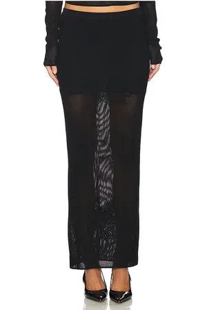 FLEUR DU MAL Falda en color talla L en - Black. Talla L (también en M, S, XS).