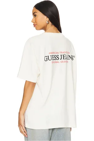 Guess Camiseta american tradition en color crema talla L en - Cream. Talla L (también en M, S, XL/1X).
