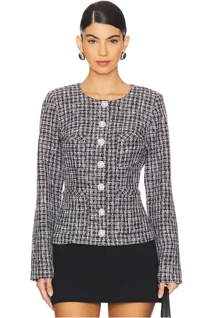 MAJORELLE Chaqueta evelyn en color negro, blanco talla L en - Black,White. Talla L (también en M, S, XL, XS).