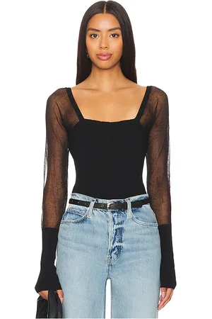 Free People Manga larga night after night en color talla L en - Black. Talla L (también en M, S, XL, XS).