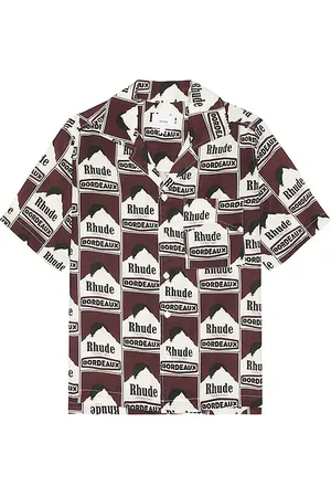 Rhude Camisa en color marrón talla M en - Brown. Talla M (también en S).
