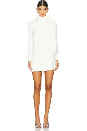 Leslie Amon Vestido gstaad en color talla L en - White. Talla L (también en M, XS).