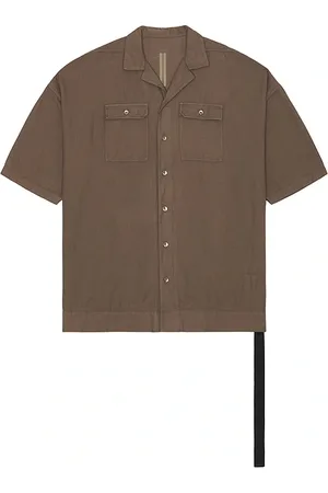 DRKSHDW BY RICK OWENS Camisa magnum en color marrón talla L en - Brown. Talla L (también en M, S, XL/1X).