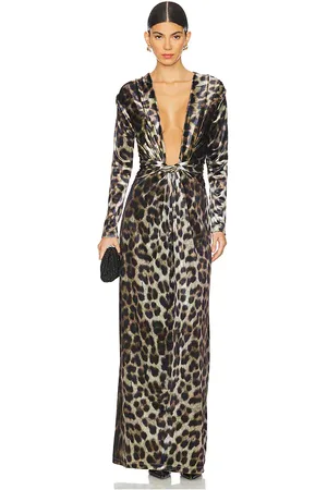 Leslie Amon Vestido amanda en color marrón talla L en - Brown. Talla L (también en S).
