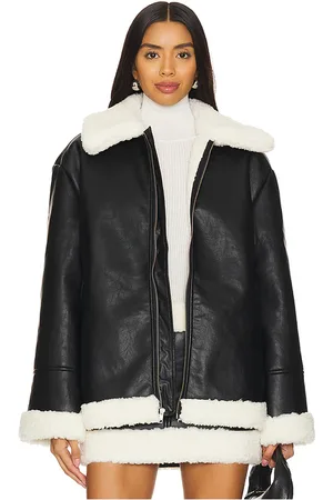 Lovers And Friends Chaqueta violetta faux leather en color talla L en - Black. Talla L (también en M, S, XS).