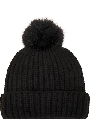 Adrienne Landau Sombrero pom en color negro talla all en - Black. Talla all.