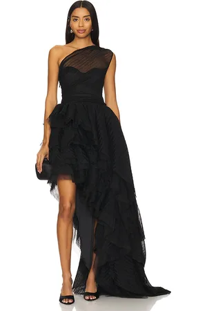 MAJORELLE Vestido largo soriya en color talla S en - Black. Talla S (también en XS).