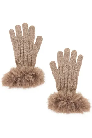 Adrienne Landau Guantes cashmere en color marrón talla all en - Brown. Talla all.
