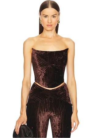 Michael Costello X revolve ryliana top en color chocolate talla M en - Chocolate. Talla M (también en XL, XS, XXS).