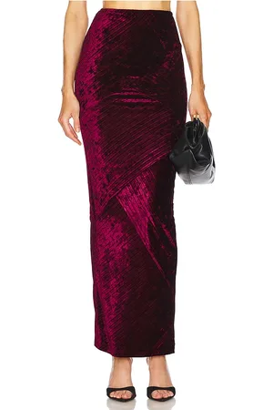 Michael Costello Falda spencer en color burgundy talla S en - Burgundy. Talla S (también en XS, XXS).