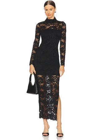 Generation Love Vestido midi choi en color talla L en - Black. Talla L (también en M).