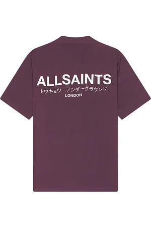 AllSaints Camisa en color morado talla M en - Purple. Talla M (también en S, XL/1X).
