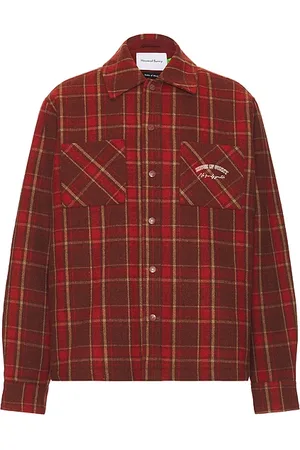 House of Sunny Sobrecamisa heavyweight en color rojo talla L en - Red. Talla L (también en M).