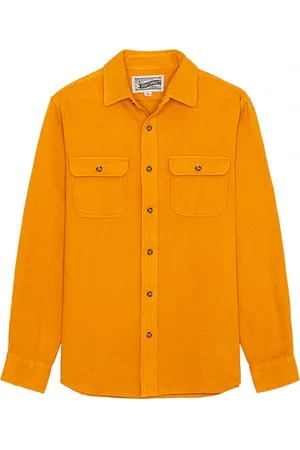 Schott NYC Camisa en color amarillo mostaza talla L en - Mustard. Talla L (también en S).