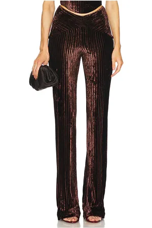 Michael Costello Pantalón ryliana en color chocolate talla S en - Chocolate. Talla S (también en XS).