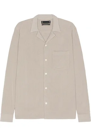 AllSaints Camisa en color gris talla L en - Grey. Talla L (también en M, XL/1X).