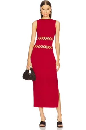 Cult Gaia Vestido river en color rojo talla M en - Red. Talla M (también en S).